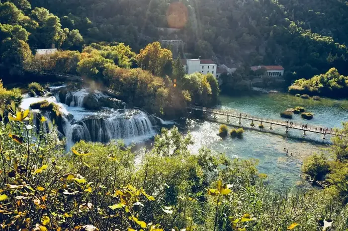 Krka Waterfalls — boat tour from Trogir